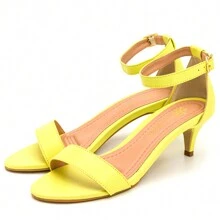 Women Heeled Sandals - 黃色 - 查看 4