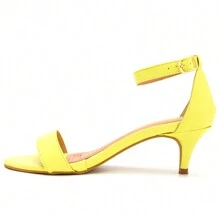 Women Heeled Sandals - 黃色 - 查看 3