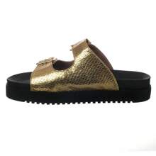 Women Flat Sandals - 金色 - 查看 2