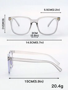 3 Piezas Gafas De Lentes Claros De Pc De Múltiples Colores Para Mujeres, Adecuados Para El Uso Diario - Multicolor - Ver 4