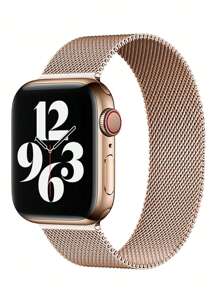 1 pieza Brazalete magnético de malla unisex compatible con la correa del de 40 mm, Ultra2 de 49 mm, 44 mm, 46 mm, 40 mm, 45 mm, 41 mm, 42 mm, 38 mm. Accesorio de correa compatible con el reloj inteligente Series 8, 3, 6, SE, 7, 8, 4, 5, 9, 10