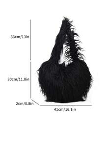 Bolso de imitación - Negro - Ver 3