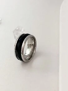 Bague À Facettes Simple En Blocs De Couleurs