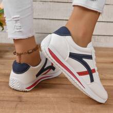 Fashionable Women's A-gump Shoes, Spring/fall Flat Sports Casual Shoes With Soft Sole - Blue - View 3