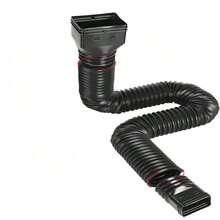 Conjunto De Tubería De Bajada De Canalón - Negro - Ver 2