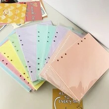 A5 40張補充用紙,6孔活頁簿內頁,週間/空白計畫日誌筆記本部件 - 白色 - 查看 2