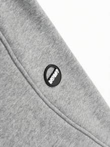 加厚針織運動長褲適用於幼童男孩 - 灰色 - 查看 6