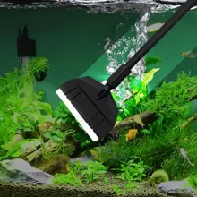 1入魚缸除藻器,33厘米長的水草清潔刀,適用於魚缸清洗的藻類刮除工具 - 黑色 - 查看 1