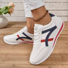 Fashionable Women's A-gump Shoes, Spring/fall Flat Sports Casual Shoes With Soft Sole - Blue - View 1