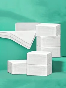 1 Pack White Facial Tissue - White - View 3