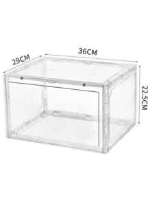 Caja Premium de Acrílico Magnetica Transparente Para Almacenamiento de Calzado Sneaker Box Tenis Bolsos Libros Juguetes Organizador del hogar para zapatos de mujer y hombre - transparente - Ver 8