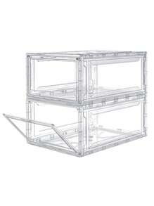 Caja Premium de Acrílico Magnetica Transparente Para Almacenamiento de Calzado Sneaker Box Tenis Bolsos Libros Juguetes Organizador del hogar para zapatos de mujer y hombre - transparente - Ver 7