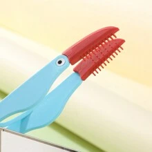 1支寵物淚痕去除劑,眼屎刮刀,柔軟刷子,配有夾子的眼部清潔工具 - 藍色 - 查看 4