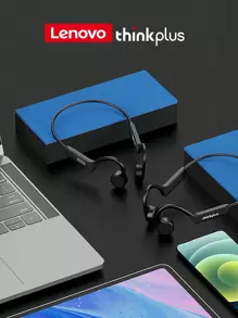 Lenovo 聯想X4骨傳導耳機領運動耳機防水藍牙耳機帶麥克風耳掛真正無綫立體聲高保真立體聲 - 黑色 - 查看 1