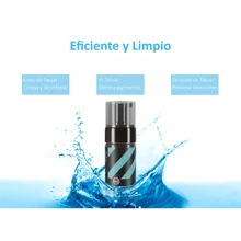 Espuma Limpiadora OUO Tattoo Foam 120ml Espuma para Tatuajes, Espuma para Limpiar durante Proceso Tatuaje - Negro - Ver 4