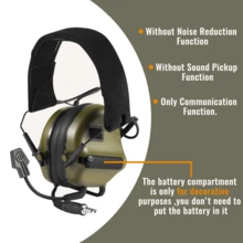 1入可射擊耳罩綠色耳機,普通通訊耳機,無噪音消除功能 - 軍綠色 - 查看 5