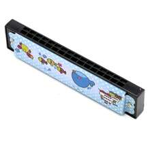 16孔口琴樂器,兒童音樂玩具,小型豎琴 - 彩色 - 查看 1