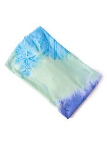 1件多色印花扎染中結束腰帶頭帶,適用於女性日常使用 - 彩色 - 查看 3