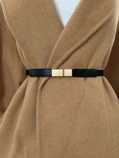 1 件女士弹力紧身腰带装饰毛衣裙，可调节松紧腰带，夏季、秋季、万圣节