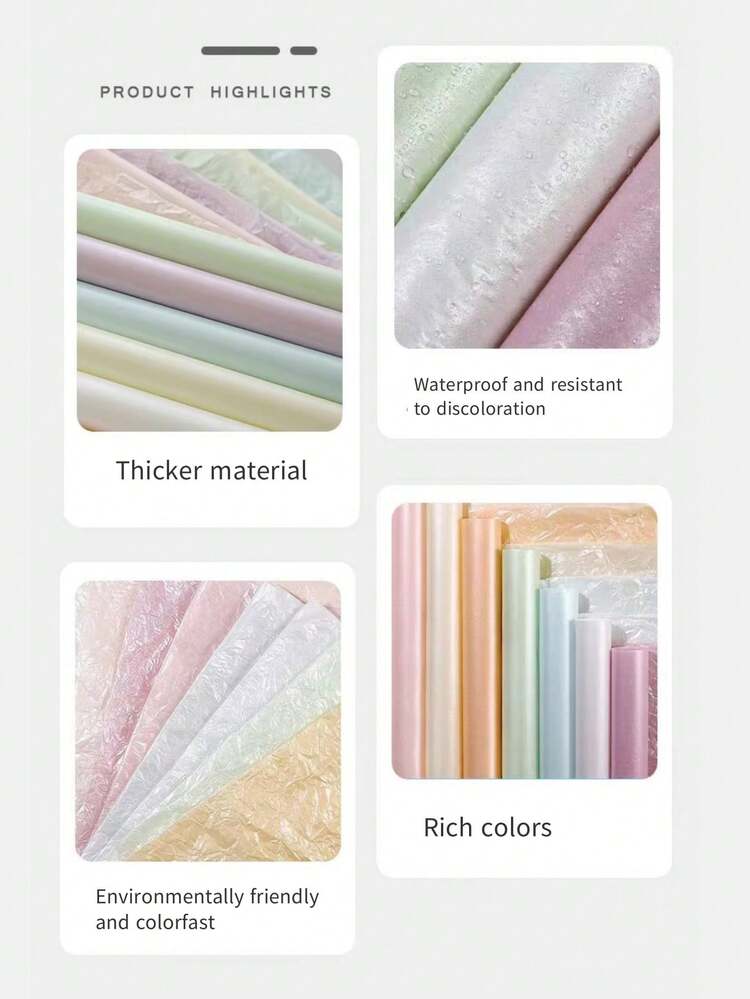 5pcs]Flower Wrapping Paper Gift Wrapping Paper Gold Edge Jelly Wrapping Paper Paper Baking Wrapping I.1073115147 - View #11