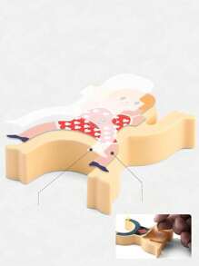 1套裝(隨機色和風格)可堆疊玩具的8攀登積木和8積木適用於孩子們的教育性和認知發展,專注訓練,和樂趣遊戲 - 彩色 - 查看 11