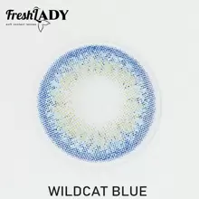 FRESH LADY Freshlady Student Eye Makeup Look Pupilentes Wildcat Blue Colored Contact Lenses 1 Year Disposable Halloween Costume Cosplay - View 7