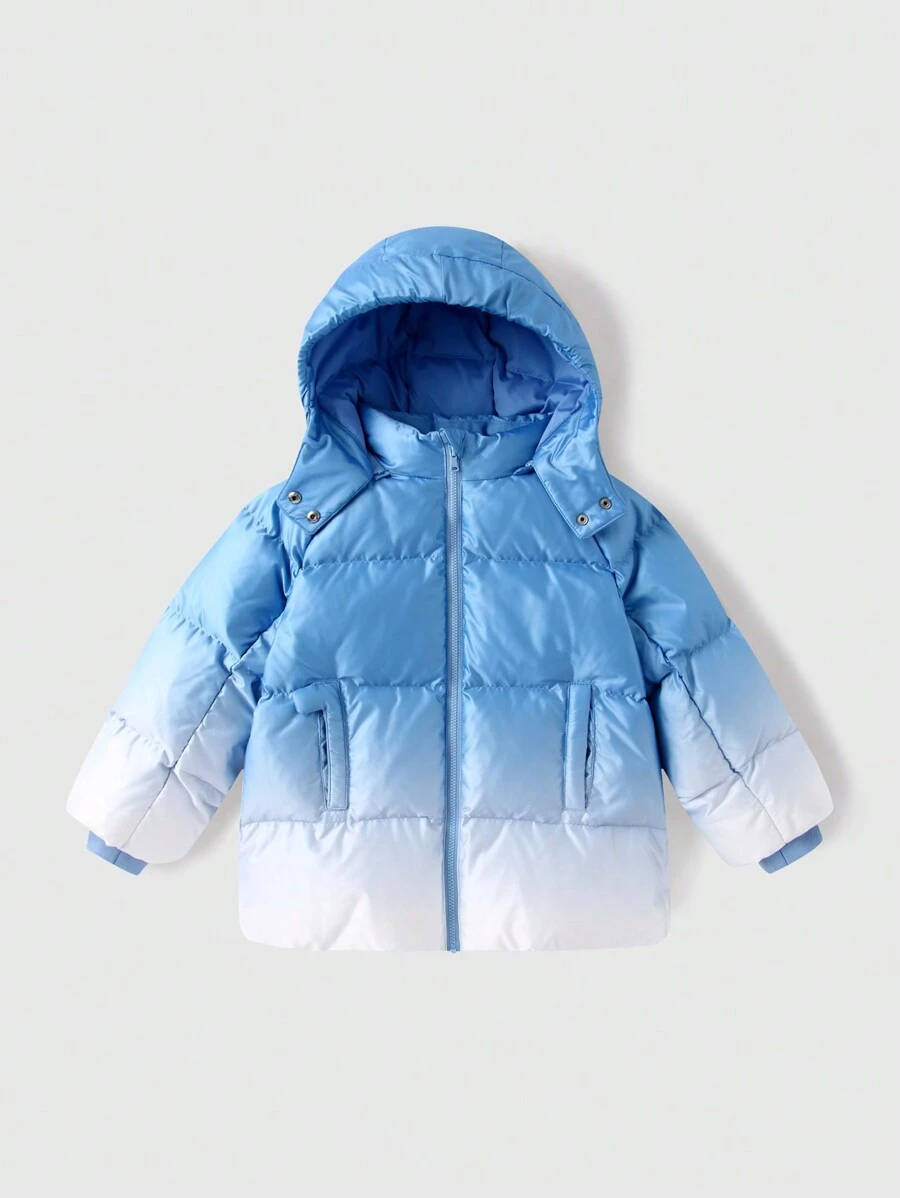 Annil 男童冬季保暖加厚休闲中长款羽绒服蓝色