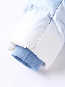 Annil 男童冬季保暖加厚休闲中长款羽绒服蓝色