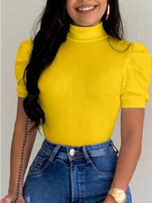Women Tops - Màu vàng - Xem 1