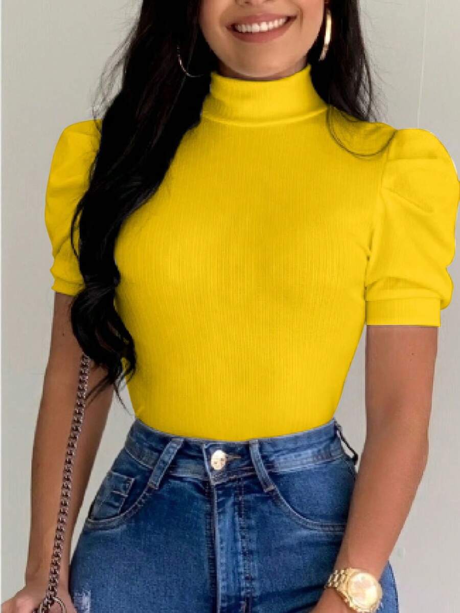 Women Tops - Màu vàng - Xem 1