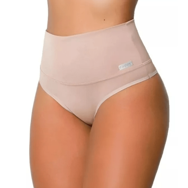 Kit Com 5 Lindas Calcinha Cós Alto Cores Atacado Pós Parto Seca Barriga