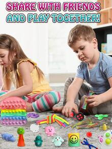 iTechjoy 30隨機解壓玩具,包解壓套裝,抗壓玩具適用於兒童派對 - 彩色 - 查看 7