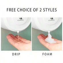 1pc Hotel Wall Mounted Soap Dispenser, Non-contact, Fully Automatic, Infrared Sensor, Public Bathroom Foam Dispenser, Home Use - White - View 5