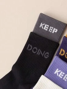 1 đôi Của phụ nữ Không trượt Nhiều màu Giữa bắp chân Quần lọt khe Với Hai Lớp Miệng Và Gel silicon - màu đen - Xem 2