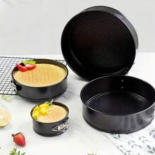 Molde De Pastelería 3 Pieza Molde Desmontable Para Pasteles - Negro - Ver 5