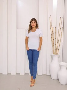 Women T-Shirts - 白色 - 查看 3