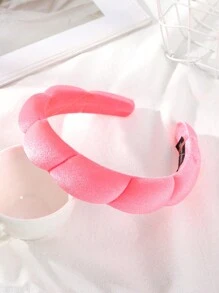 素色寬髮箍 - 淺粉色 - 查看 1