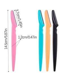 12pcs Women Eyebrow Razor, Face & Body Hair Trimmer, Shaver, Eyebrow Remover With Cover, Small Grooming Tool Set