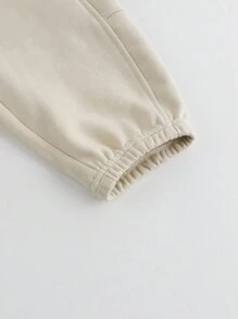 Boys' Outdoor Work Wear Style Pants With Multiple Pockets And Elastic Cuffs For Fall