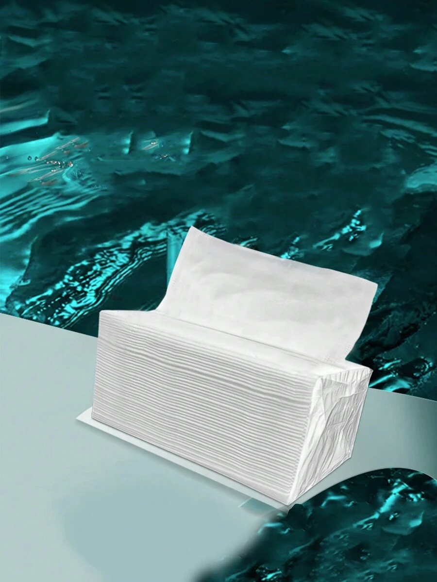 1 Pack White Facial Tissue - White - View 1