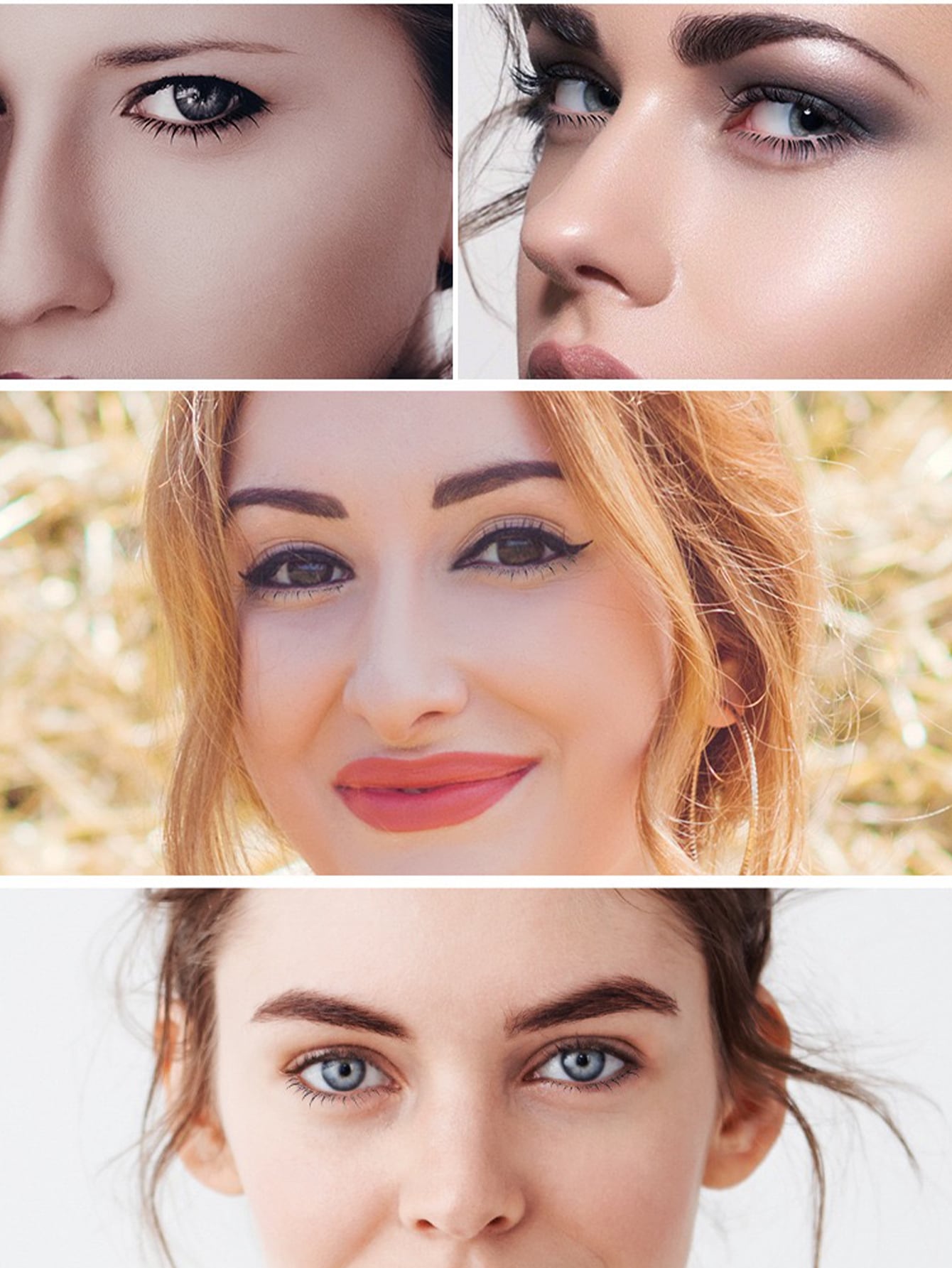 6 Sheets (60pcs) New Design Temporary Fake Under Eye Tattoo Eyelashes