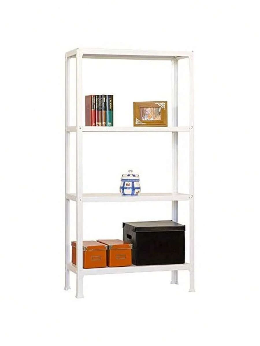 Estante Anaquel pequeño Multiusos Resistente 4 Niveles Organizador - Blanco - Ver 1