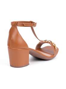 Women Heeled Sandals - Lạc đà - Xem 4