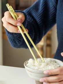 5双/10双简约彩色防滑耐磨筷子，适合日常家居使用、厨房、圣诞礼物 - 彩色 - 查看 7