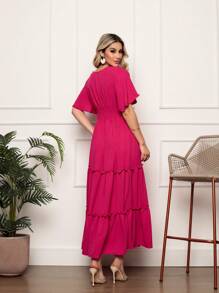 Women Dresses - Hot Pink - View 2