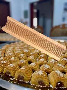 1pc Style Pastry Mold Wooden Baking Mold Long Strip Cake Mould For Father's Day, Mother's Day, Maple Festival And Home Use