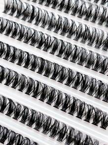 Extensiones de pestañas DIY 120 grupos de pestañas manga volumen individual Extensiones de pestañas individuales Grupos de pestañas DIY para usar en casa, Grupos de pestañas, Pestañas individuales, Pestañas, Pestañas postizas