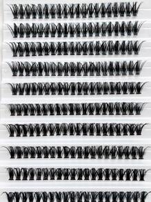 Extensiones de pestañas DIY 120 grupos de pestañas manga volumen individual Extensiones de pestañas individuales Grupos de pestañas DIY para usar en casa, Grupos de pestañas, Pestañas individuales, Pestañas, Pestañas postizas