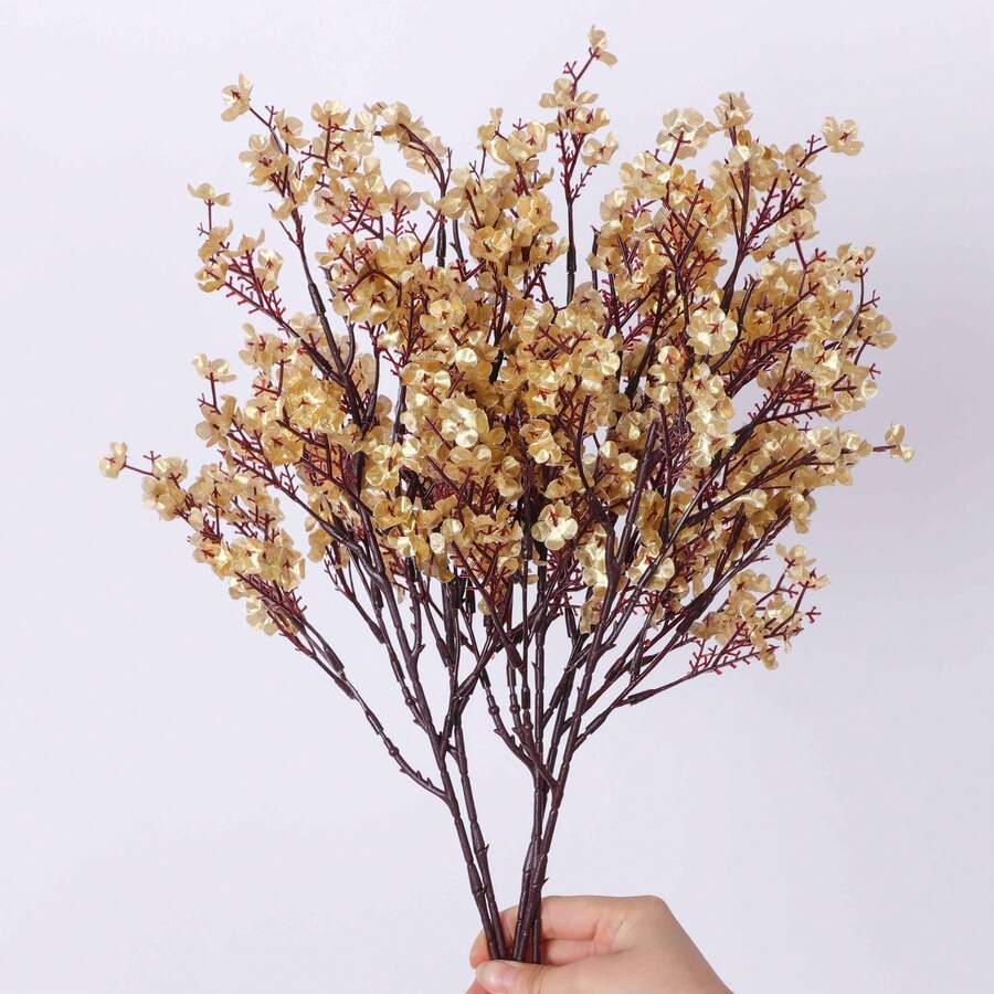5pcs Artificial Baby's Breath Flowers For Home Decor