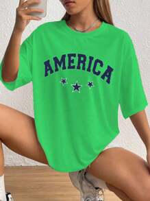 Women T-Shirts - màu xanh lá - Xem 4